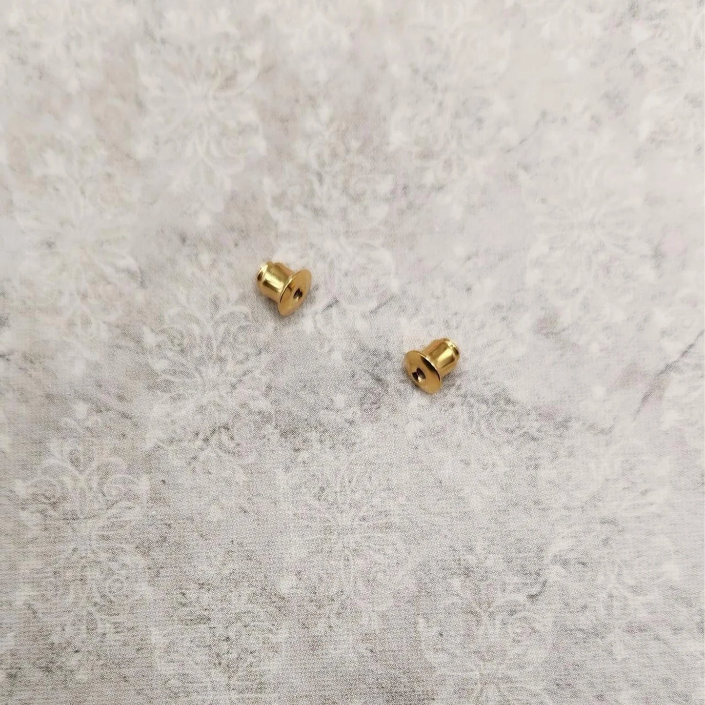 Intricate Gold Picture Frame Earrings with Detailed Studs (Style 2)