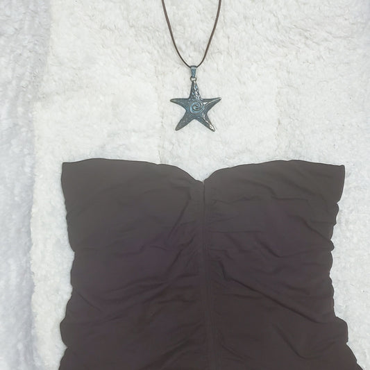 Star of the Sea Necklace (Pewter Lobster Claw)